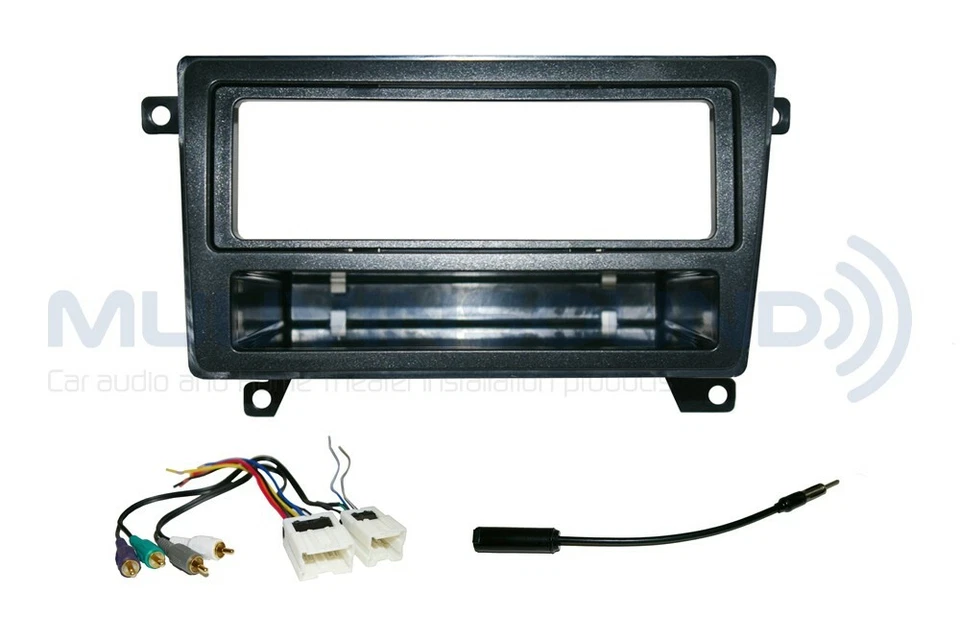 Kit de tablero de instalación de radio estéreo combo DIN ÚNICO + arnés de cables + antena IN2 Foto 1 de 1