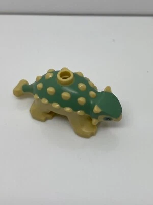 Lego Dinosaur, Triceratops Small Baby with Olive Green Top with White Horns - Image 1 of 2