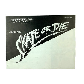 1988 Nintendo Skate Or Die Ultra Games Instruction Pamphlet NES-DI-USA