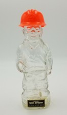 Vintage Mennen Skin Bracer After Shave Empty Construction Worker Bottle