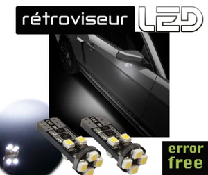 Pour Peugeot 3008 Pack 2 Ampoules LED Blanc Eclairage rétroviseur Anti erreur - Imagen 1 de 2