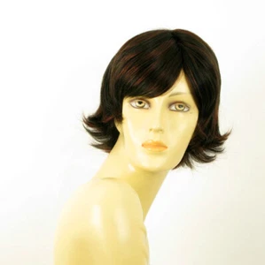 wig for women 100% natural hair black and red wick ref JENNA 1b410 PERUK - Imagen 1 de 8
