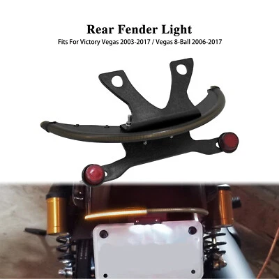 Amber Fender Turn Signal Tail Light Bar Tag Bracket Fit For Victory Gunner 15-17 Foto 1 de 4