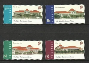 Singapur 1999 The New Parliament House, completo 4 V montado sin montar o nunca montado - Imagen 1 de 2