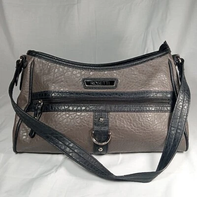ROSETTI Bolso de Mano Grande Pizarra Marrón/Gris/Negro Cartera Cayson Muchos Compartimentos Foto 1 de 4
