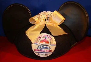 DISNEYLAND’S 30th ANNIVERSARY BIRTHDAY PARTY JULY 17, 1985 MICKEY MOUSE EARS! - Picture 1 of 12