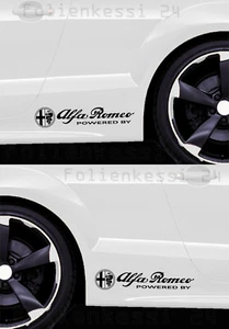 2 Aufkleber 300 mm Tuning Brera Giulietta 147 Spider Farbwahl Alfa006 - Picture 1 of 6