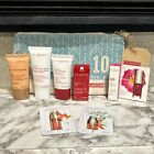 CLARINS Extra-Firming Mini Skincare Set 7 Items w Zipper Pouch All Brand New