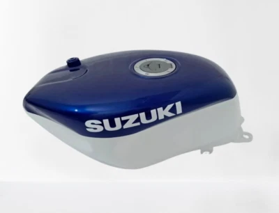 ADECUADO PARA Suzuki RGV250 vj22 1991-1994 Azul Blanco Aluminio Tapa Tanque Gasolina Foto 1 de 4