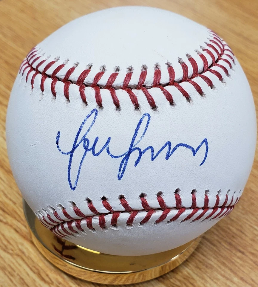 Autografiado Yunel Escobar Angels Oficial Rawlings Grandes Ligas Béisbol Foto 1 de 1