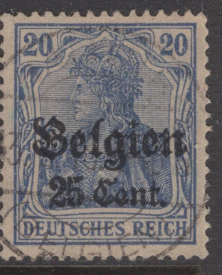 1916 GERMANY occ.BELGIUM MI#18 USED  VF - Image 1 of 2