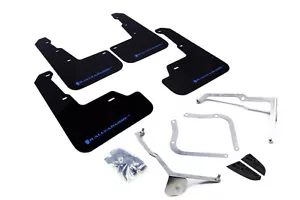 Rally Armor (MF32-UR-BLK/BL) UR Black Mud Flap w/ Blue Logo for 15+ Subaru WRX - Bild 1 von 2