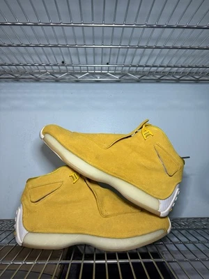 Air Jordan 18 Retro Amarillo Ocre Talla 13 Usado Con Caja AA2494-701 Foto 1 de 4