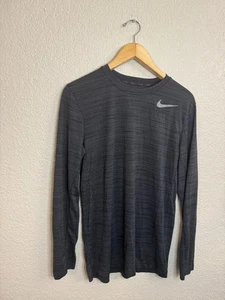 Nike Run Dri Fit Shirt Mens Size M Bark Gray - Picture 1 of 6
