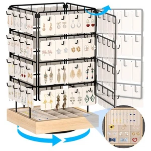 Rotating Earring Display Stands for Selling,Earring Jewelry Holder Organizer ... - Picture 1 of 6
