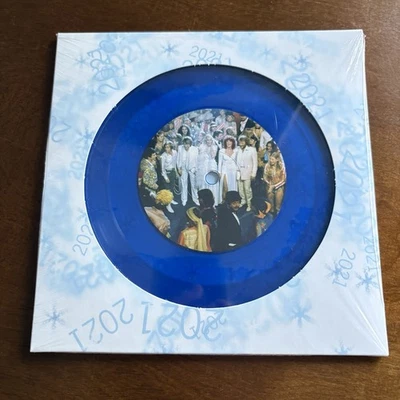 ABBA Happy New Year 2021 BLUE VINYL 7" 410/6000 sealed NEW MINT - Image 1 of 3