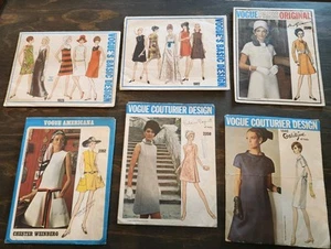 Jean Muir Vogue Couturier Designs Lot of 6 Patterns Mostly Size 16 - Picture 1 of 12