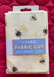Acolchado 1 Yarda Corte Tela 100% Algodón ABEJA Amarillo 36" x 44" 72771 - Imagen 1 de 2