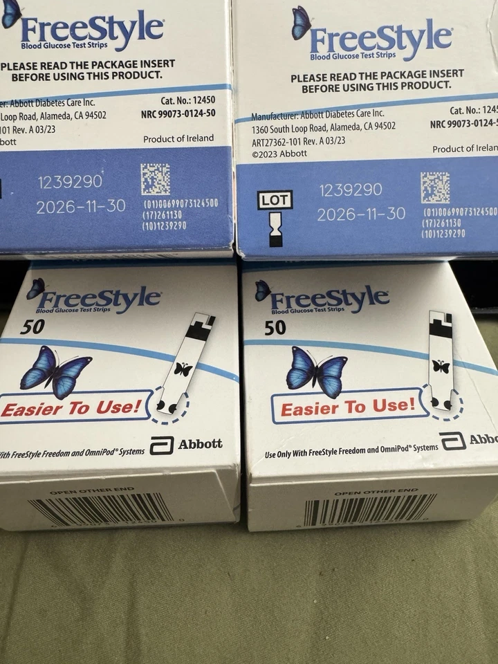 Tiras reactivas de glucosa Abbott Freestyle 50 unidades caducan 31/12/2026 Foto 1 de 1