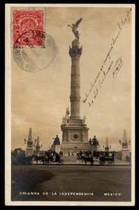 MEXICO - MEXICO CITY, COLUMN OF THE INDEPENDENCE, REAL PHOTO 1910 - Imagen 1 de 2