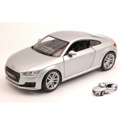 AUDI TT COUPE' 2014 SILVER 1:24 Welly Auto Stradali Modellino Nuovo - Immagine 1 di 3