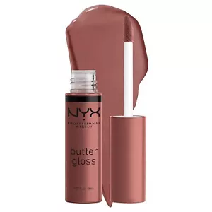NYX PROFESSIONAL MAKEUP Butter Gloss Zucchero di Marrone, Lucidalabbra Antiaderente - Spiked - Foto 1 di 4
