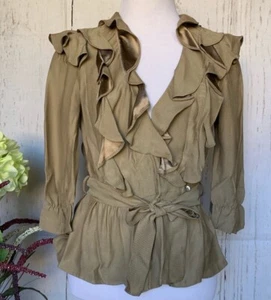 Blusa con volantes Twelfth Street de Cynthia Vincent XS - Imagen 1 de 8