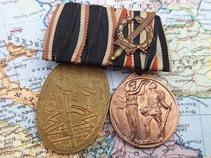 2er Ordensspange Kyffhäuser Kriegerbund Ehrenlegion für Deutschland mit Auflage - Bild 1 von 2