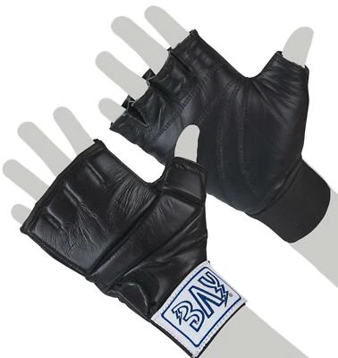 BAY® GEL LEDER Profi Gerätehandschuhe Ballhandschuhe Sandsackhandschuhe schwarz - Bild 1 von 4