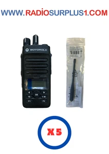 5 x Radio UHF Motorola XPR3500E AAH02RDH9VA1AN y antena Stub PMAE4079 - Imagen 1 de 3