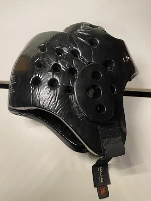 Casco ATA Macho Artes Marciales Negro Suave GRANDE Equipo de Protección Karate Foto 1 de 4