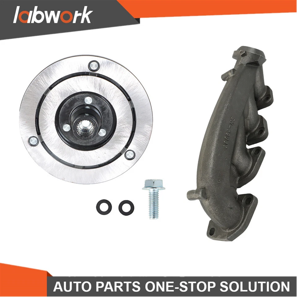 Colector de escape de placa de buje de embrague compresor de aire acondicionado de laboratorio para Ford F-150 11-14 Foto 1 de 4