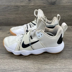 Nike React Hyperset Volleyball Sneakers Women's Size 8.5 White Black CI2956-100 - Picture 1 of 17