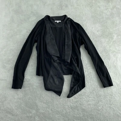 Cabi Womens Black Drape Cardigan Jacket Size L Rayon/Nylon Blend 1198 - Image 1 of 4