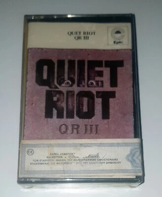 Quiet Riot ‎– QR III  1986 Greek Cassette New & Sealed - Image 1 of 2