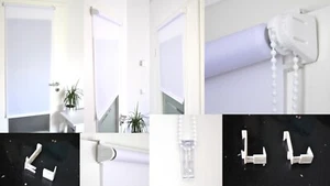 Rollo Tageslicht Kleben & Klemmen ohne Bohren Lichtdurchlässig Seitenzug Rollos - Bild 1 von 8