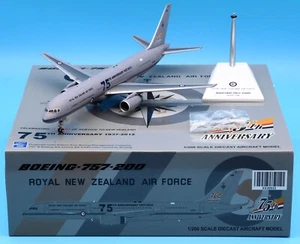 JC Wings 1:200 Royal New Zealand Air Force ""75TH"" B757-200 Diecast Modelo NZ7571 - Imagen 1 de 13