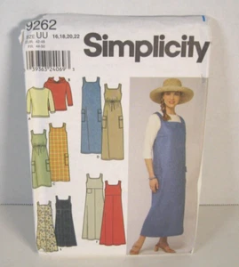 Simplicity 9262 Sundress or Jumper & Knit Top Misses' 16-22 Pattern Uncut - Picture 1 of 2