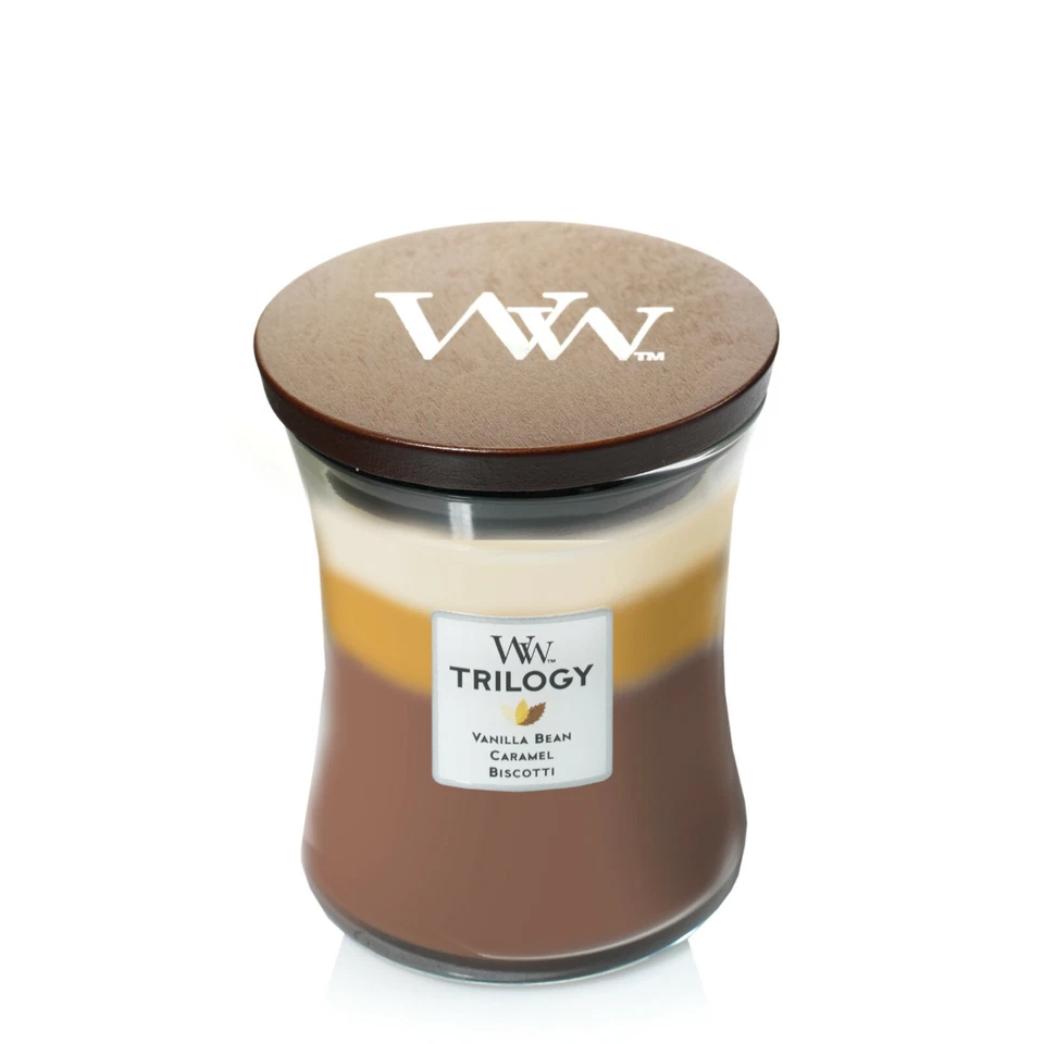 WoodWick Trilogy Cafe Sweets 10 Oz. Jar Candle
