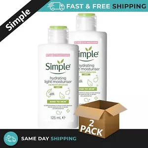 Simple Sensitive Skin Kind To Skin Hydrating Light Moisturizer 125ml - Pack of 2 - Picture 1 of 6