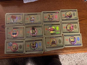 Sponge Bob SquarePants Money Sticker Series 1 Complete Set!! - Picture 1 of 22