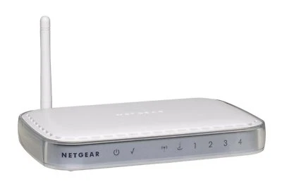 Netgear wireless router with built-in dual Linksys PAP2T VOIP ATA adapter - Image 1 of 4