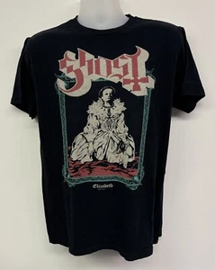 T-Shirt Ghost Doom Metal Band Elizabeth Größe Large selten lizenziert Death schwarz - Bild 1 von 8