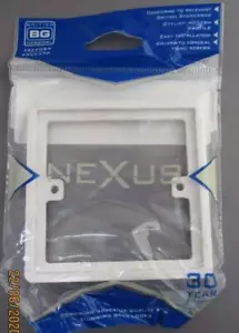10mm 1 Gang Plastic Box Extension/Spacer BG Nexus 817-01 - Picture 1 of 2