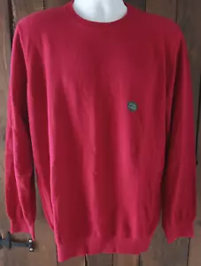 NWT LL Bean Cotton-Cashmere Crew Sweater Men's Reg XL Red Pullover Item 274601 - Picture 1 of 12