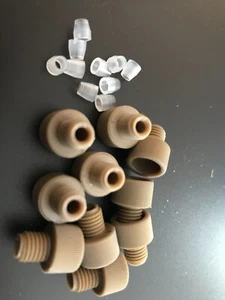 PEEK Fitting, 1/8" OD Tubing, 5/16-24 + PP Ferrule for Shimadzu, Shodex, 10/PK - Bild 1 von 4