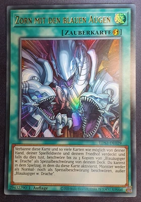 Zorn mit den Blauen Augen 1. Auflage NEU! Ultra Rare Yugioh Deutsch LDS2 - Bild 1 von 2