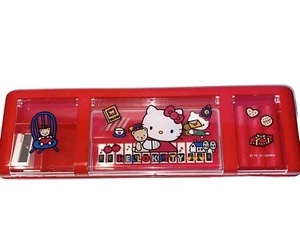 Vintage Sanrio Hello Kitty Pencil Case Box With Piano 1991 Rare - Picture 1 of 12