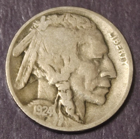1924 D Buffalo Nickel Choice Fine....................Lot 191 Cover