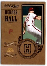 2004 Donruss Studio Heroes of the Hall Gold #HH-9 STEVE CARLTON /499  Phillies